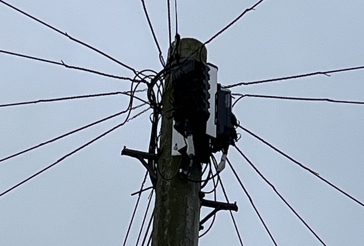 Telegraph Pole with CBT ready for Full Fibre Broadband