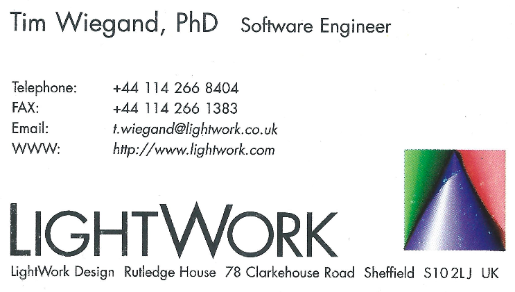 Software Engineer at LightWork Design