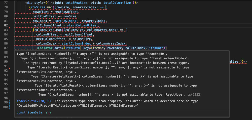 JSX nested array map errors