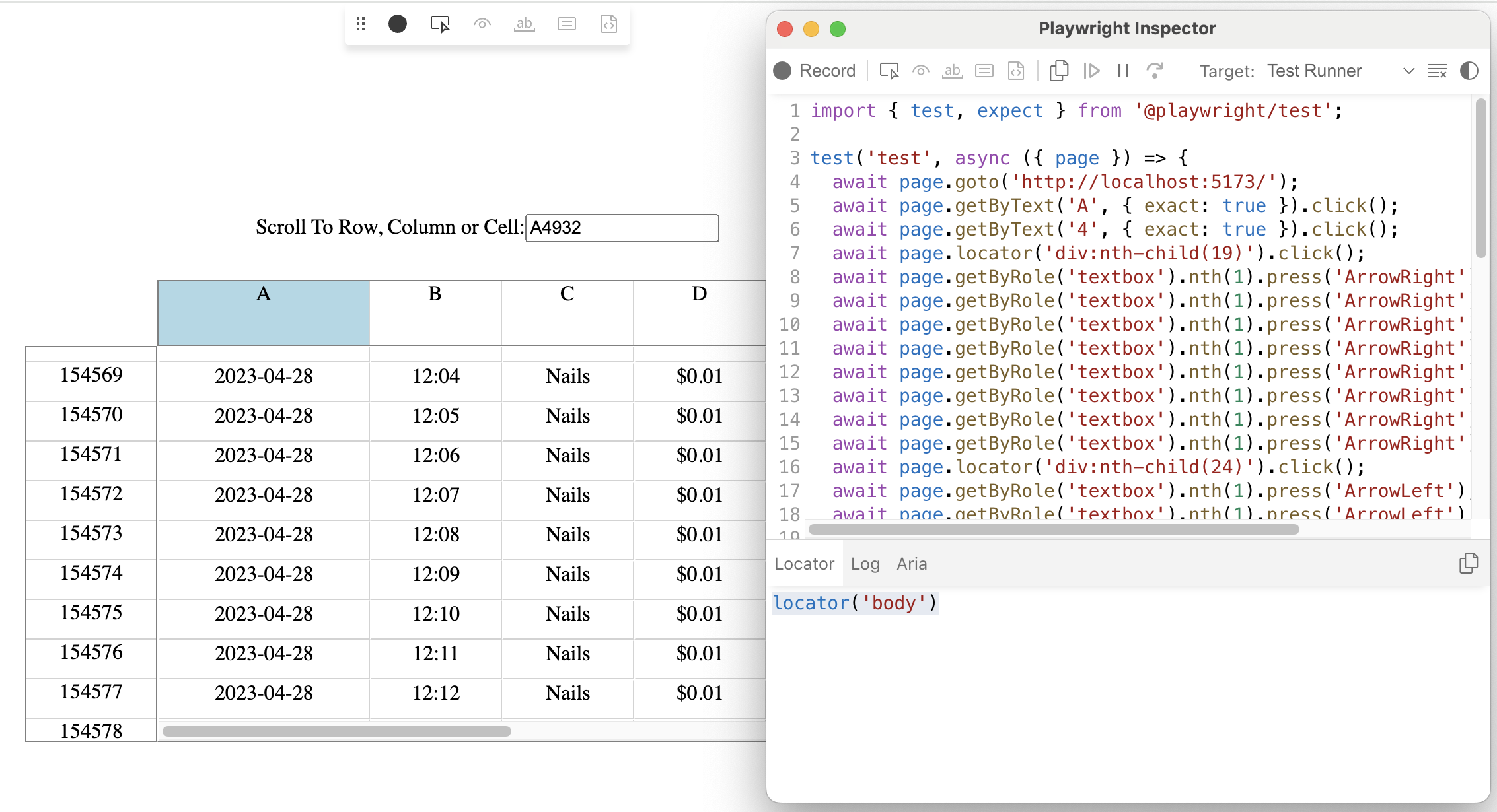 Playwright Codegen