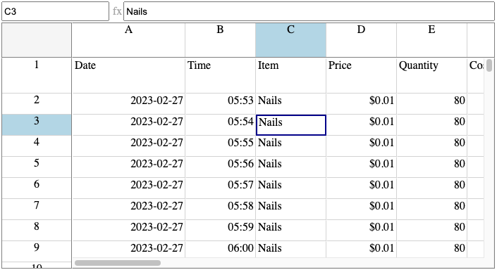 Name Formula Bar Layout